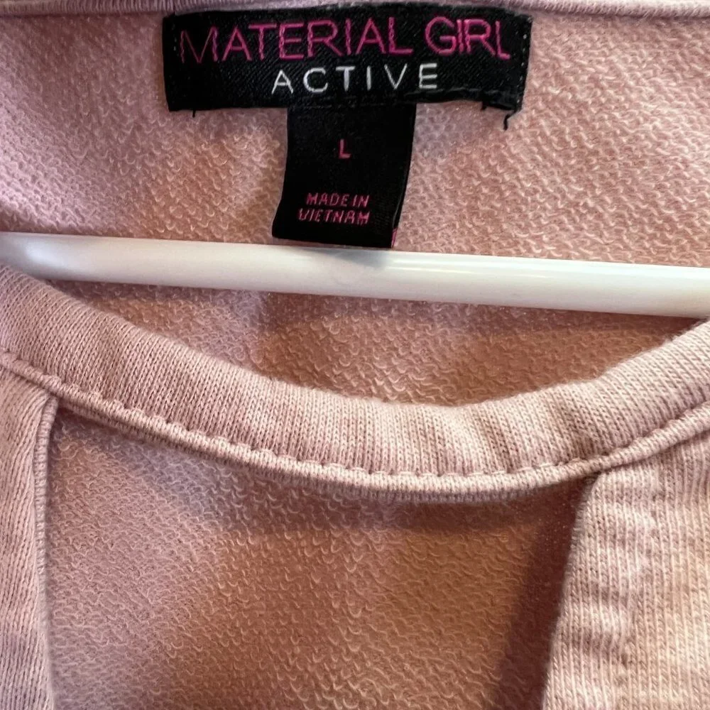𝅺MATERIAL Girl Pink Crop Top L - Picture 2 of 3